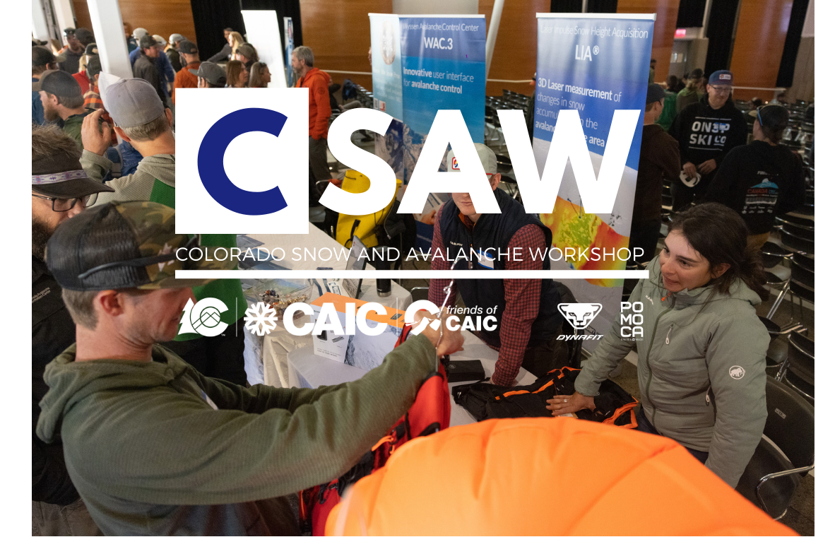 CSAW logo on top of picture of people attending a CSAW event