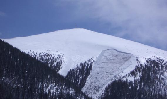 A snowboarder triggered this Deep Persistent Slab near treeline, well down in the path.